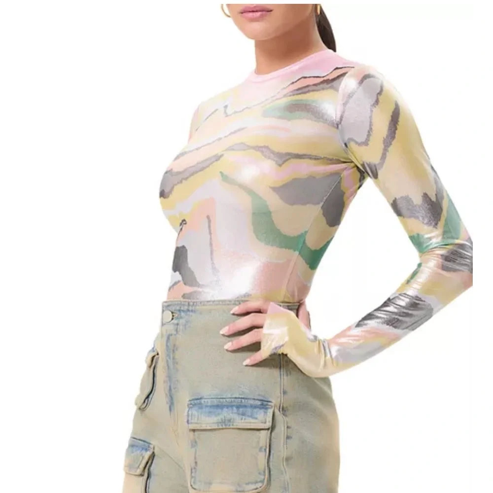 AFRM Metillac Abstract Long Sleeve Top - Picture 1 of 5